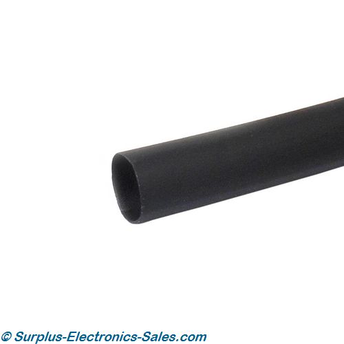 3/16"X4' Black Heat Shrink